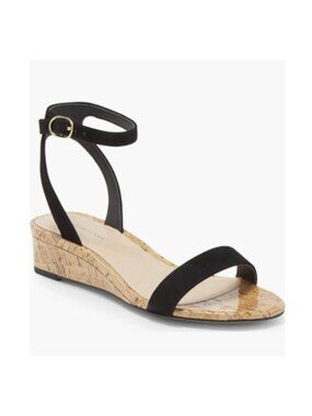 Black suede Stuart Weitzman Sandals
